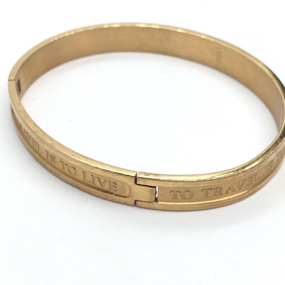 DYRNBERG/KERN BANGLE BRACELET TO TRAVEL IS TO LIVE - Picture 6 of 12
